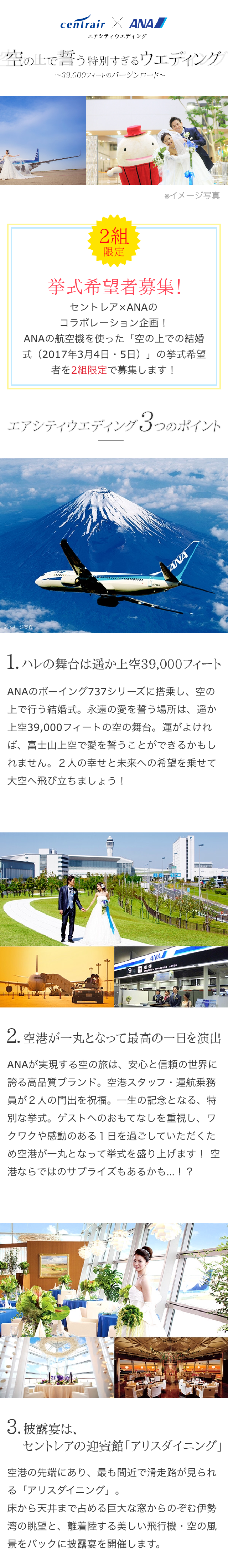 エアシティウェディング セントレア×ANA 空の上での結婚式 スマホ版